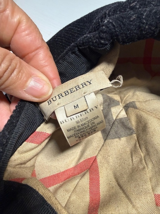 Burberry Black Textured Cap main image 5